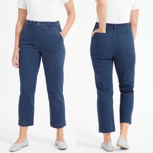 Everlane Straight Leg Crop Pants Royal Blue 00